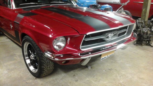 1968 Red Ford Mustang Convertible