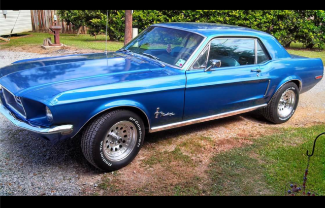 1968 Blue Ford Mustang Coupe