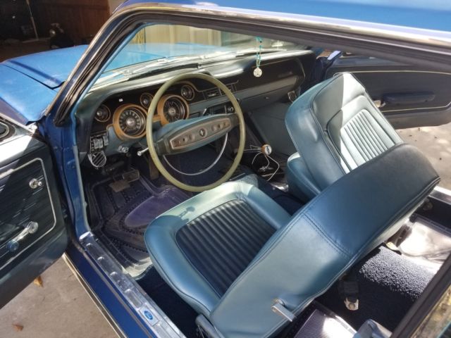 1968 Blue Ford Mustang Coupe