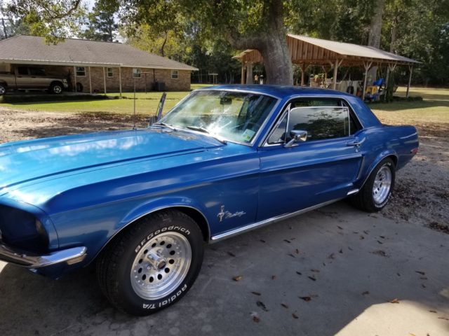 1968 Blue Ford Mustang Coupe