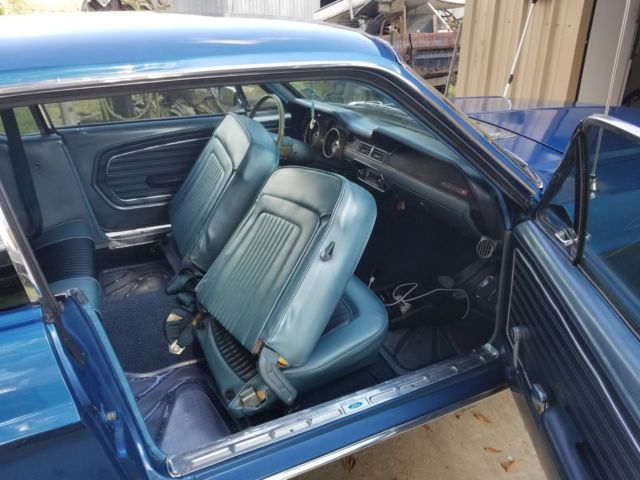 1968 Blue Ford Mustang Coupe