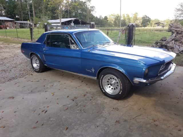 1968 Blue Ford Mustang Coupe