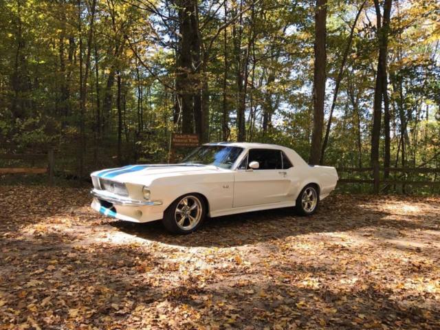 1968 White Ford Mustang Coupe