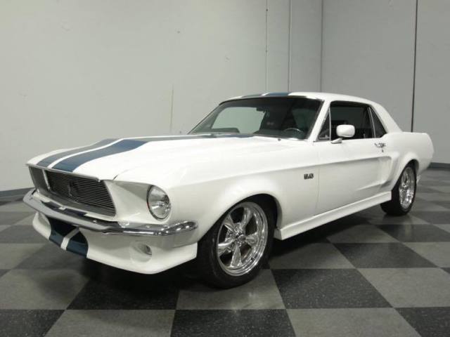 1968 White Ford Mustang Coupe
