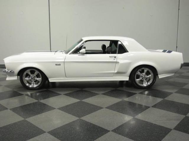 1968 White Ford Mustang Coupe