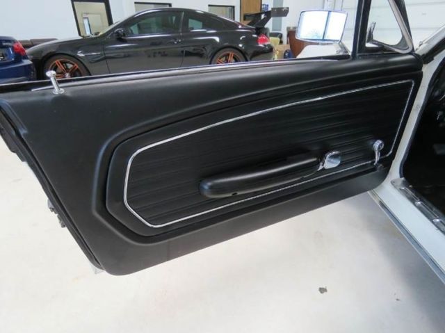 1968 White Ford Mustang