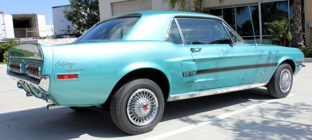 1968 GREEN Ford Mustang Hardtop