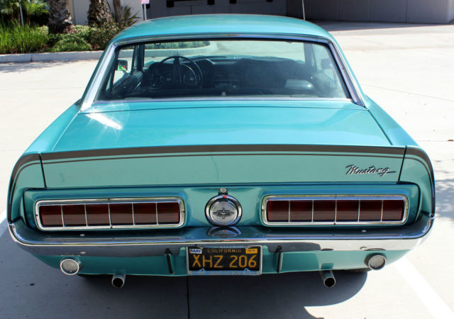 1968 GREEN Ford Mustang Hardtop