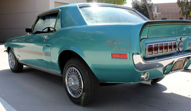 1968 GREEN Ford Mustang Hardtop