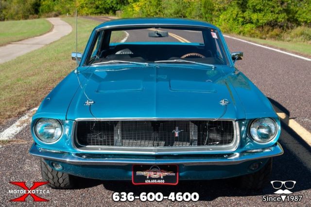 1968 Gulfstream Aqua exterior Ford Mustang Coupe