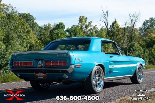 1968 Gulfstream Aqua exterior Ford Mustang Coupe