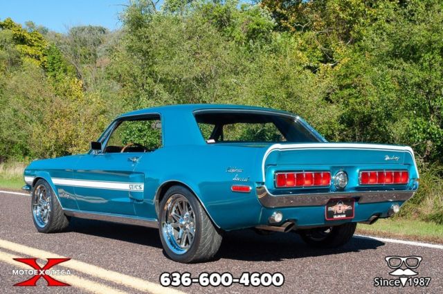 1968 Gulfstream Aqua exterior Ford Mustang Coupe
