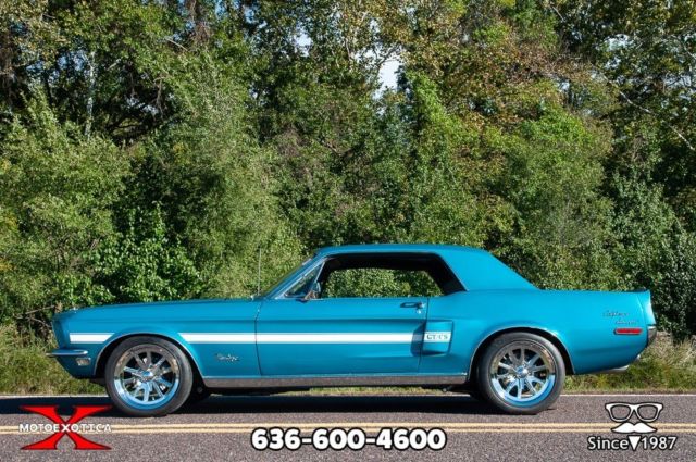 1968 Gulfstream Aqua exterior Ford Mustang Coupe