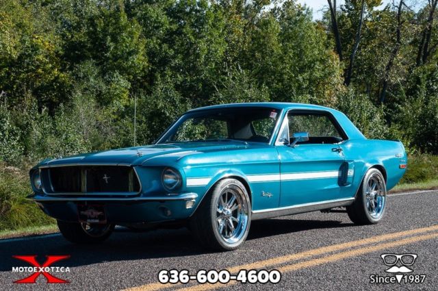1968 Gulfstream Aqua exterior Ford Mustang Coupe