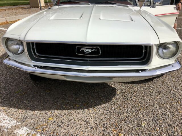1968 White Ford Mustang Coupe