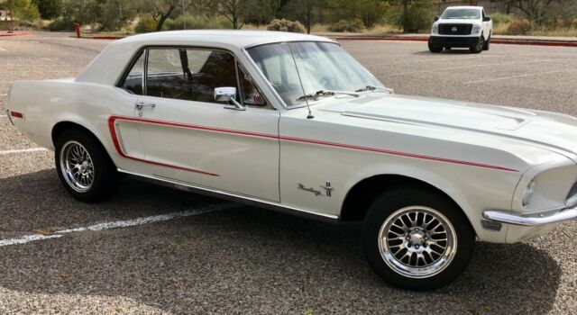1968 White Ford Mustang Coupe
