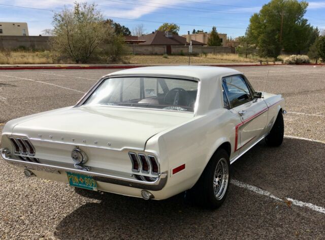 1968 White Ford Mustang Coupe
