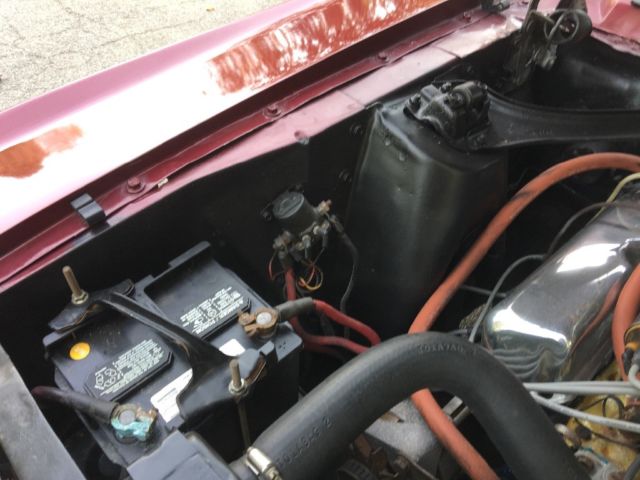 1968 Burgundy Ford Mustang Convertible