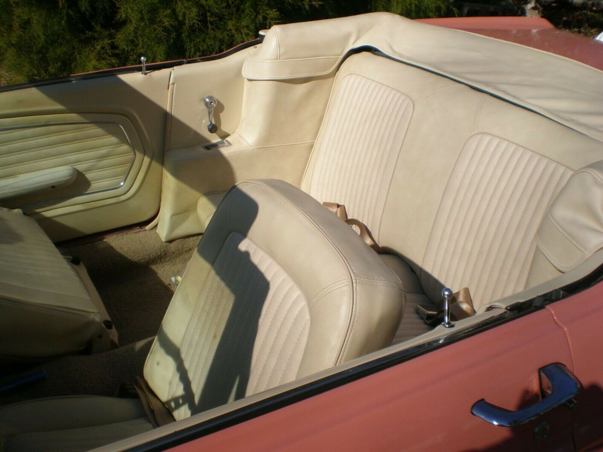 1968 Coral Ford Mustang Convertible