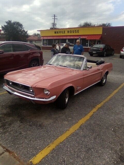 1968 Coral Ford Mustang Convertible