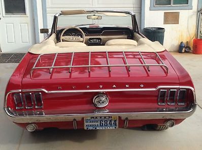 1968 Candy Apple Red Ford Mustang Convertible