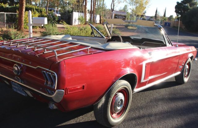 1968 Candy Apple Red Ford Mustang Convertible