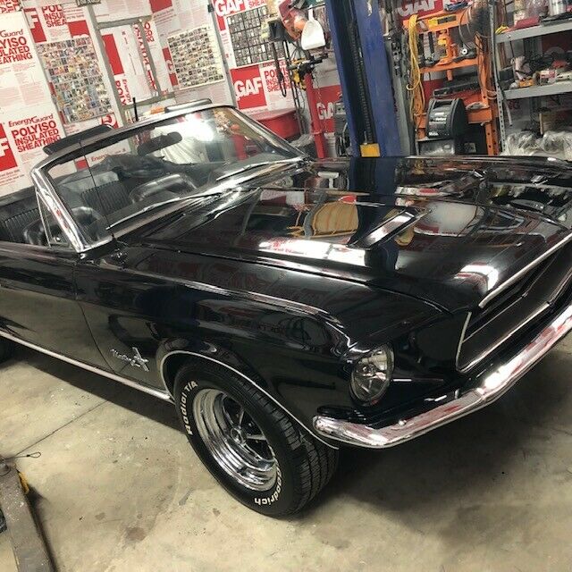 1968 Black Ford Mustang Convertible
