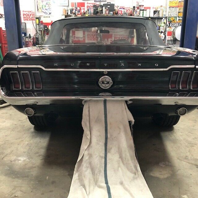 1968 Black Ford Mustang Convertible