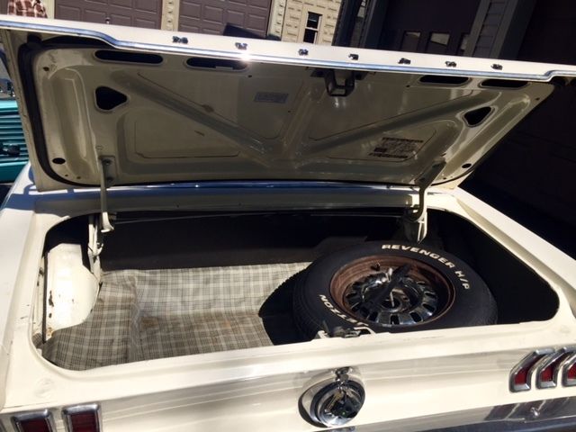 1968 White Ford Mustang Convertible