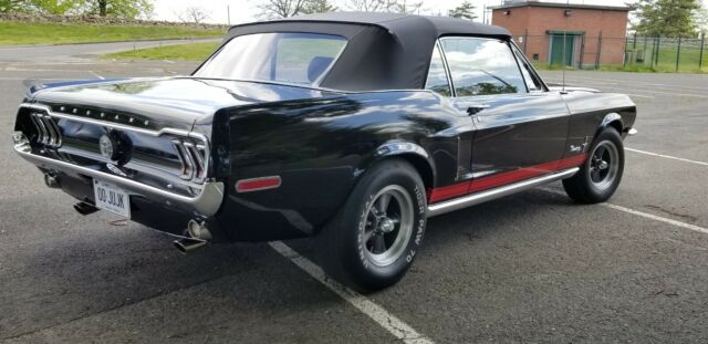 1968 Black Ford Mustang Convertible