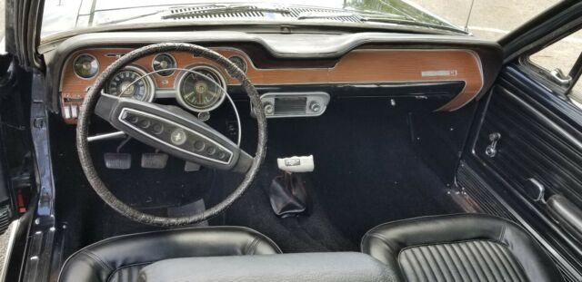 1968 Black Ford Mustang Convertible