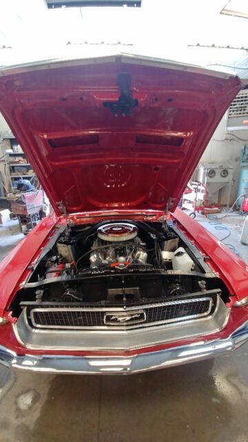 1968 Red Ford Mustang Convertible