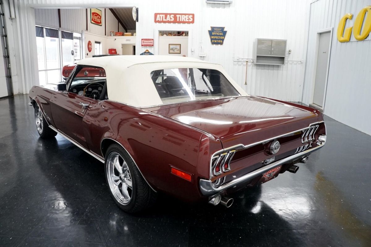 1968 Burgundy Ford Mustang --