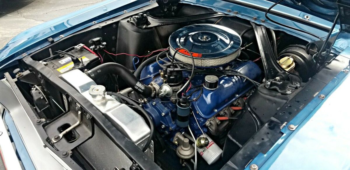1968 Blue Ford Mustang Convertible