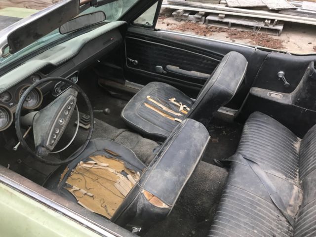 1968 Green Ford Mustang Convertible