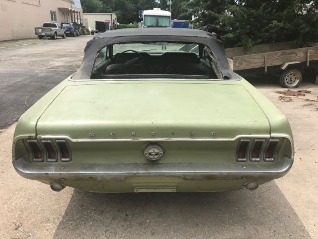1968 Green Ford Mustang Convertible