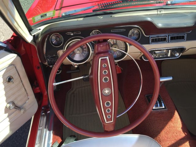 1968 Red Ford Mustang Convertible