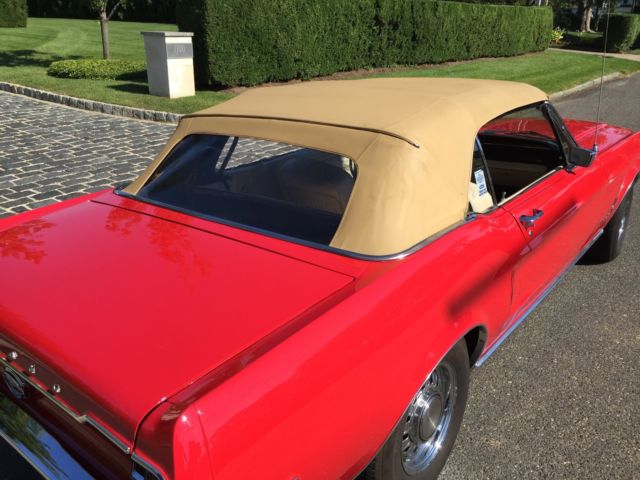 1968 Red Ford Mustang Convertible