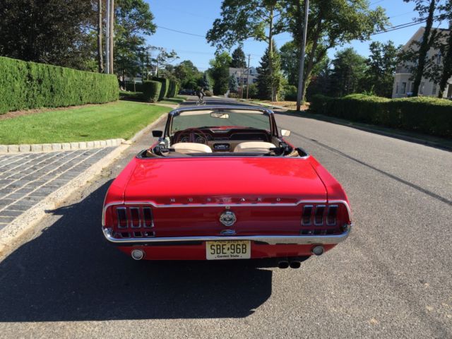 1968 Red Ford Mustang Convertible