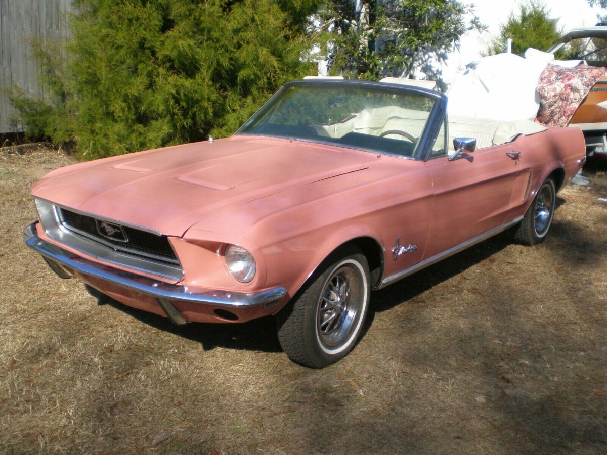 1968 Coral Ford Mustang Convertible