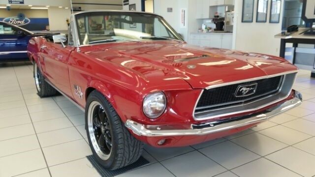 1968 Red Ford Mustang Convertible