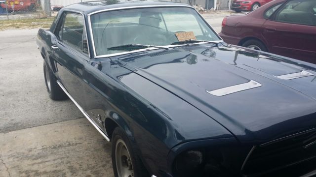 1968 Blue Ford Mustang Coupe