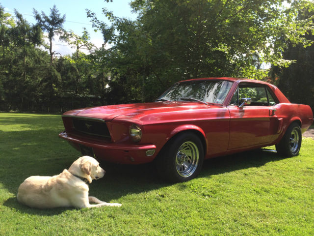1968 Red Ford Mustang Fastback