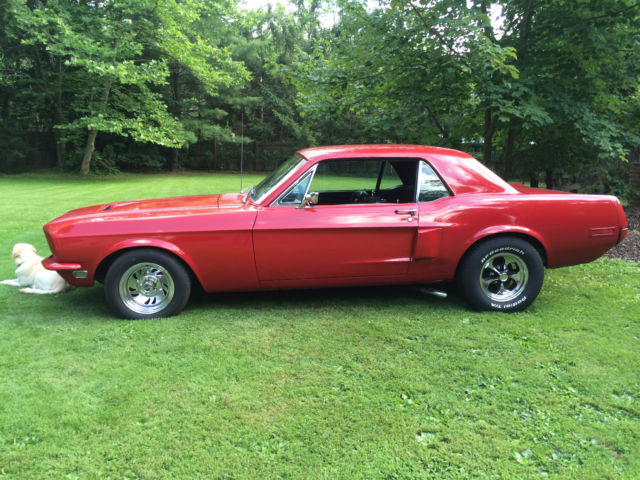 1968 Red Ford Mustang Fastback