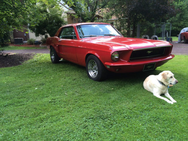 1968 Red Ford Mustang Fastback