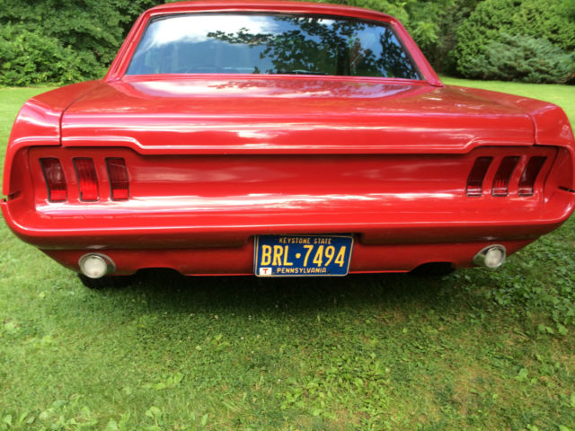 1968 Red Ford Mustang Fastback
