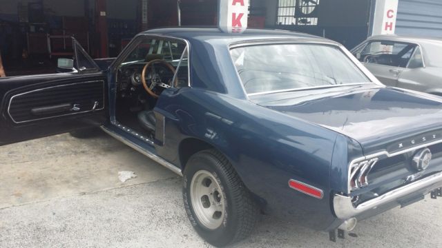 1968 Blue Ford Mustang Coupe