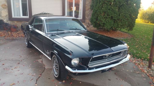 1968 Black Ford Mustang Coupe