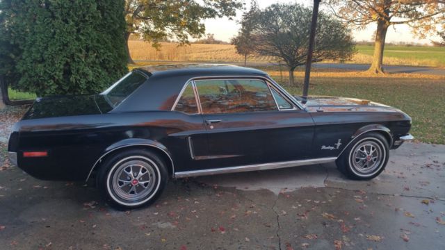 1968 Black Ford Mustang Coupe