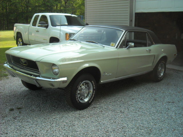 1968 LIGHT GREEN Ford Mustang Convertible